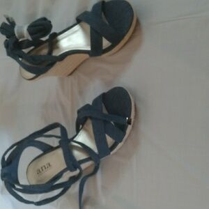 Ana Maui Denim Sandal Size 8M